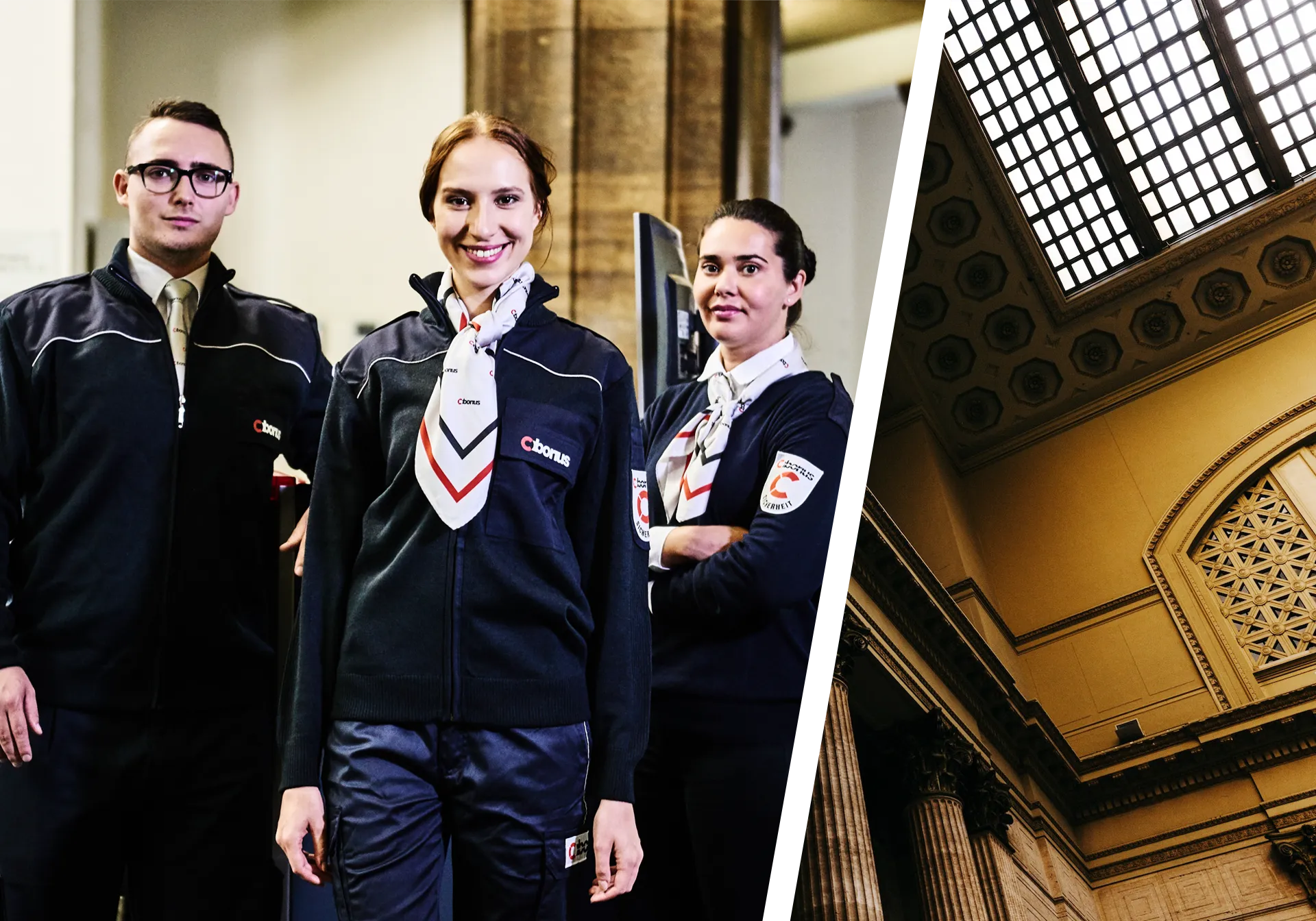 CIBORIUS Security Mitarbeiter der Sicherheitsfirma CIBORIUS Security in Regierungsgebäude